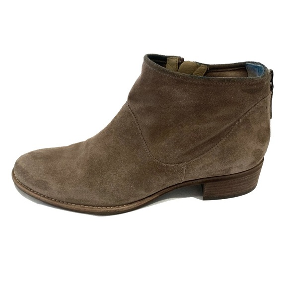 Paul Green Suede Ankle Boots With Buckle And Track Sole Black 106